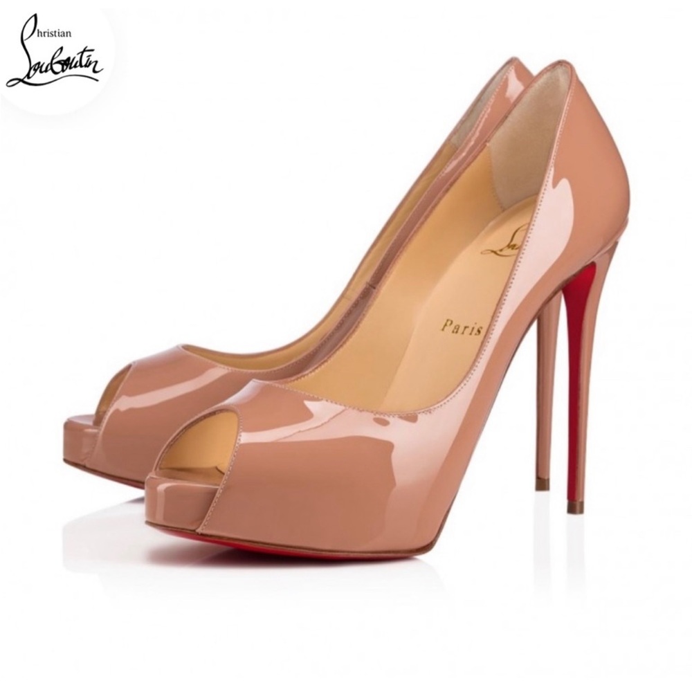 Christian Louboutin Very Prive 120 Nude Patent